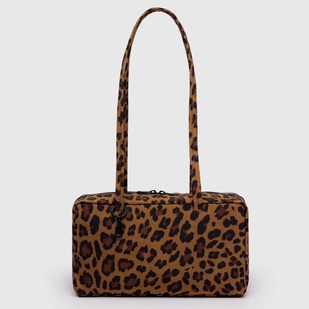 NWT Nylon Bowler Bag in Leopard